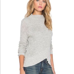 Free People Gray Boho Wrap Long Sleeve Sweater M